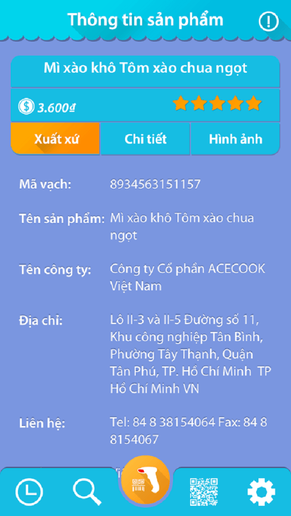 Ứng dụng barcode Việt 