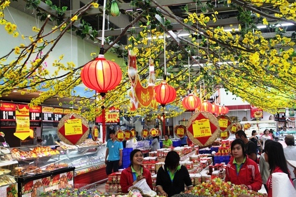 Tết là thời điểm người tiêu dùng đi mua sắm nhiều nhất trong năm